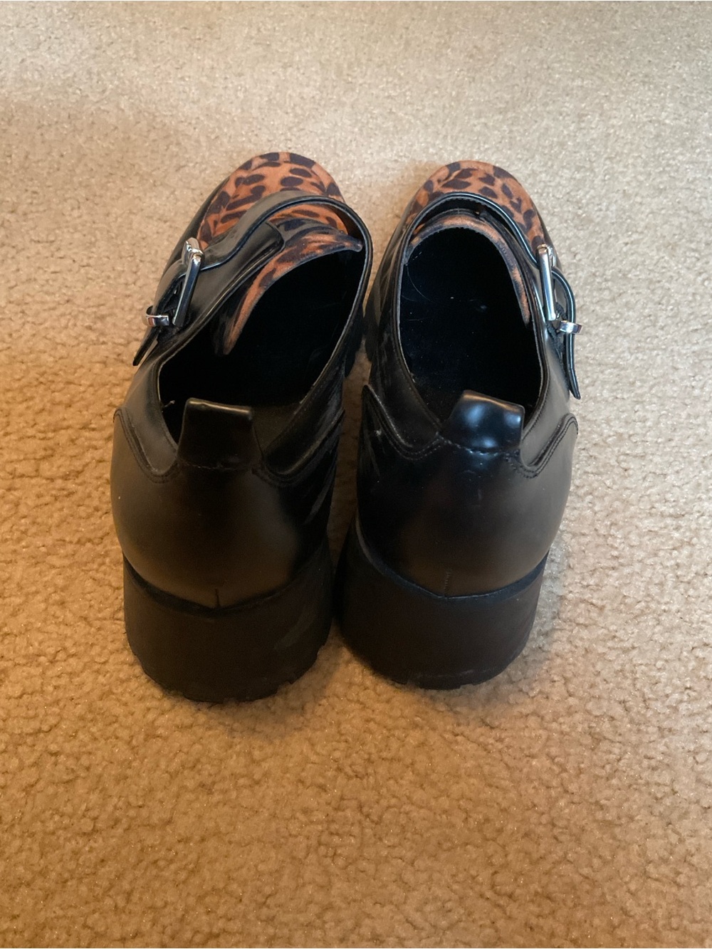 Marc Fisher Black Animal print Loafers. Sz. 11 - Picture 3 of 4